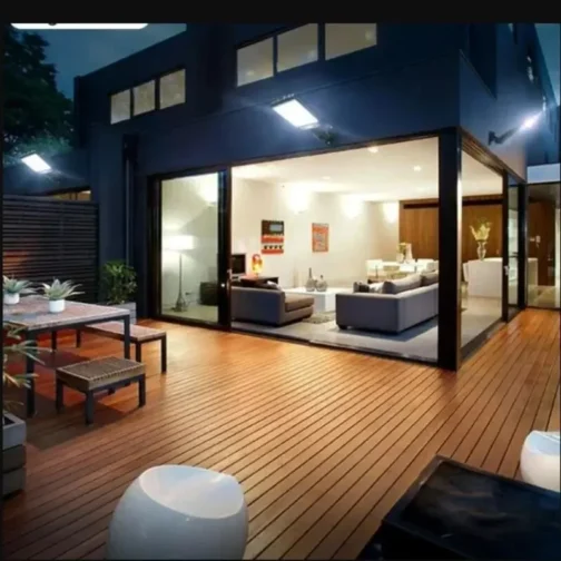 Potente lampara LED Solar de pared para patio, 3 modos, detección de movimiento humano, jardín, terraza, puerta de garaje, alumbrado público - Imagen 5
